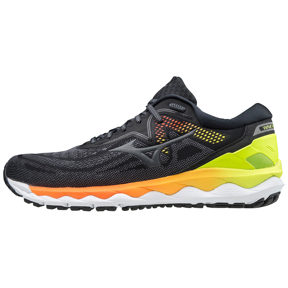 Scarpe Running Mizuno Wave Sky 4 Uomo - Grigie/Gialle - 31965-GMSB